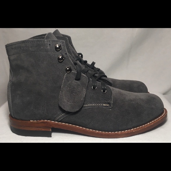 wolverine 1000 mile grey suede